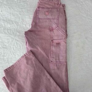 Guess Women's Pink Jeans Overalls